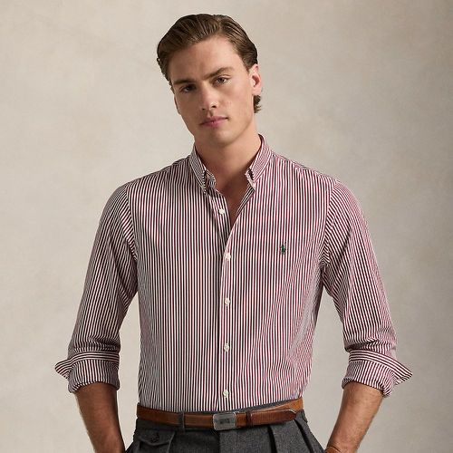 Slim Fit Striped Stretch Poplin Shirt - Polo Ralph Lauren - Modalova