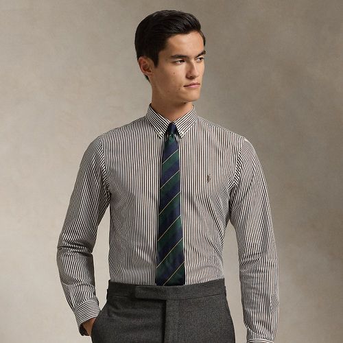 Slim Fit Striped Stretch Poplin Shirt - Polo Ralph Lauren - Modalova