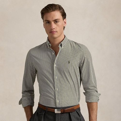 Slim Fit Striped Stretch Poplin Shirt - Polo Ralph Lauren - Modalova