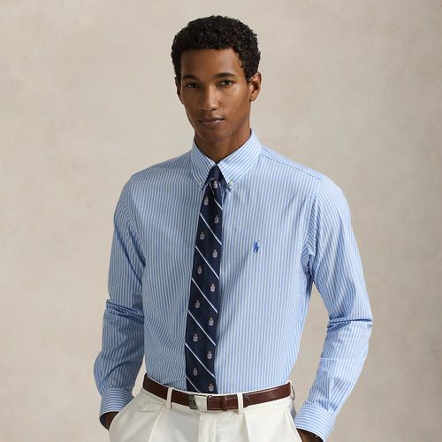 Slim Fit Striped Stretch Poplin Shirt - Polo Ralph Lauren - Modalova