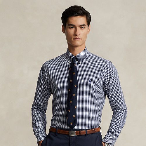 Slim Fit Gingham Stretch Poplin Shirt - Polo Ralph Lauren - Modalova