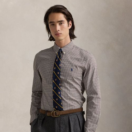 Slim Fit Gingham Stretch Poplin Shirt - Polo Ralph Lauren - Modalova