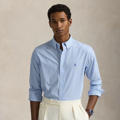 Custom Fit Striped Stretch Poplin Shirt - Polo Ralph Lauren - Modalova