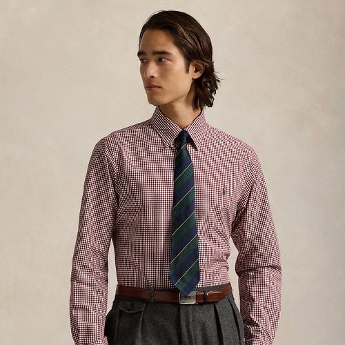 Custom Fit Gingham Stretch Poplin Shirt - Polo Ralph Lauren - Modalova