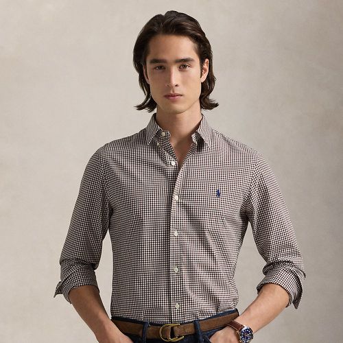 Custom Fit Gingham Stretch Poplin Shirt - Polo Ralph Lauren - Modalova