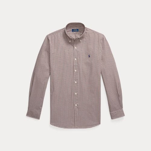 Custom Fit Gingham Stretch Poplin Shirt - Polo Ralph Lauren - Modalova