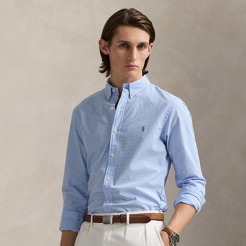 Custom Fit Gingham Stretch Poplin Shirt - Polo Ralph Lauren - Modalova