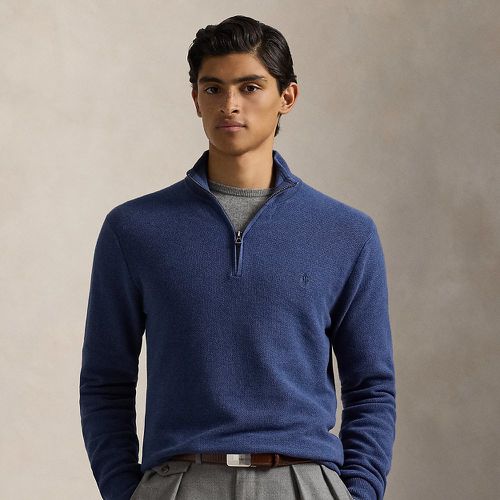 Mesh-Knit Cotton Quarter-Zip Jumper - Polo Ralph Lauren - Modalova