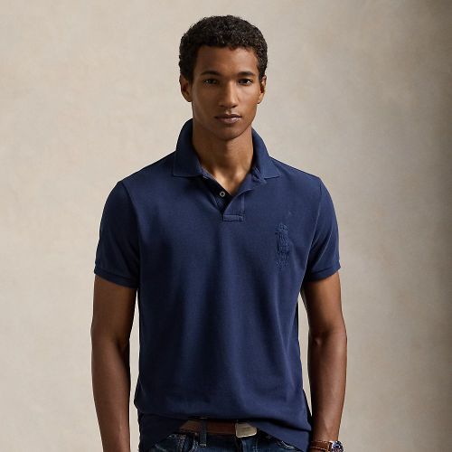 Custom Slim Fit Big Pony Mesh Polo Shirt - Polo Ralph Lauren - Modalova