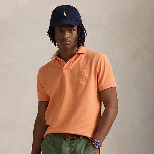 Custom Slim Fit Big Pony Mesh Polo Shirt - Polo Ralph Lauren - Modalova