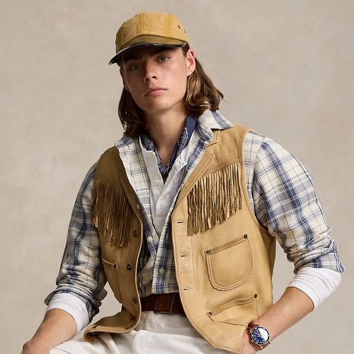 Deerskin Leather Gilet - Polo Ralph Lauren - Modalova