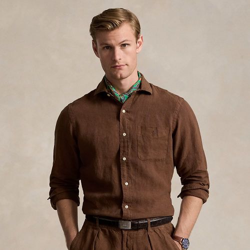 Classic Fit Linen Shirt - Polo Ralph Lauren - Modalova