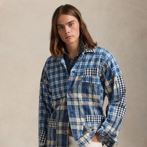 Indigo Patchwork Plaid Overshirt - Polo Ralph Lauren - Modalova