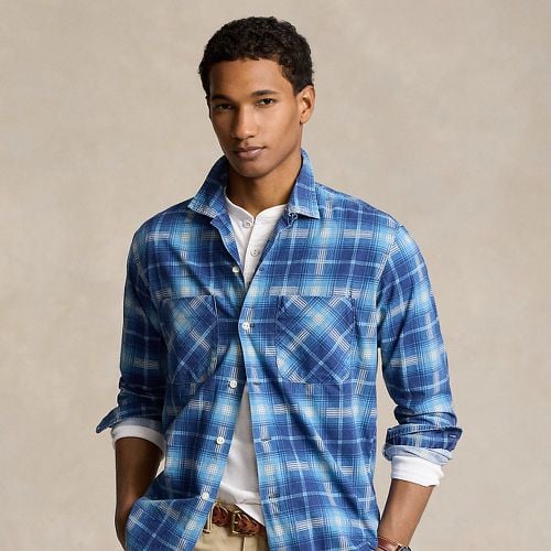 Classic Fit Plaid Flannel Camp Shirt - Polo Ralph Lauren - Modalova