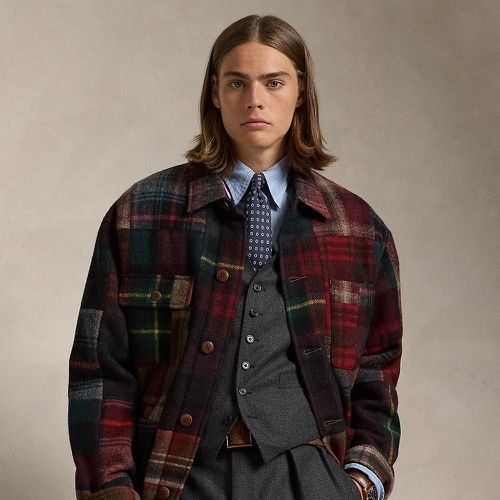 Plaid Patchwork Wool Jacket - Polo Ralph Lauren - Modalova