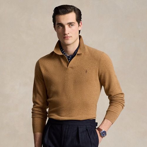 Wool Johnny-Collar Jumper - Polo Ralph Lauren - Modalova