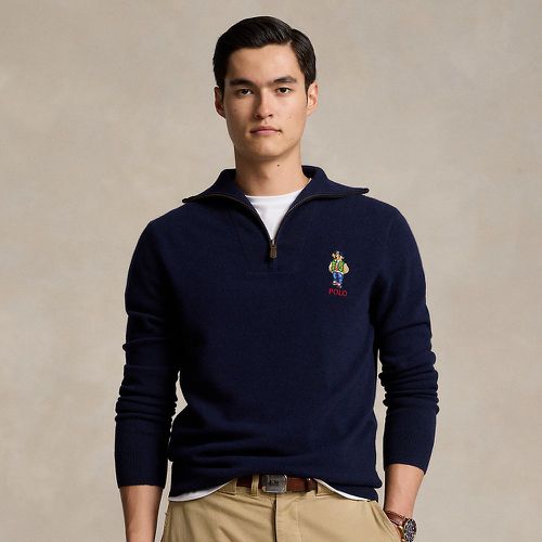 Polo Bear Wool Quarter-Zip Jumper - Polo Ralph Lauren - Modalova