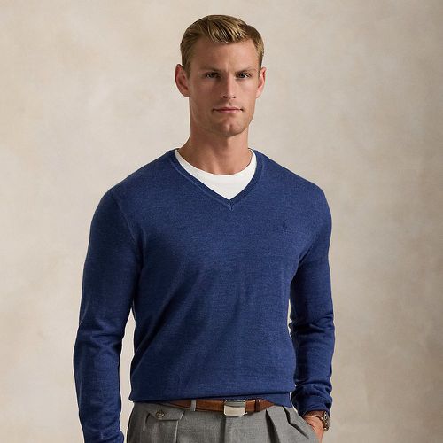 Slim Fit Washable Wool V-Neck Jumper - Polo Ralph Lauren - Modalova