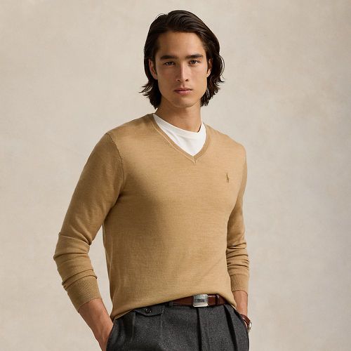 Slim Fit Washable Wool V-Neck Jumper - Polo Ralph Lauren - Modalova