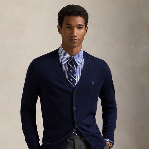 Slim Fit Washable Wool V-Neck Cardigan - Polo Ralph Lauren - Modalova