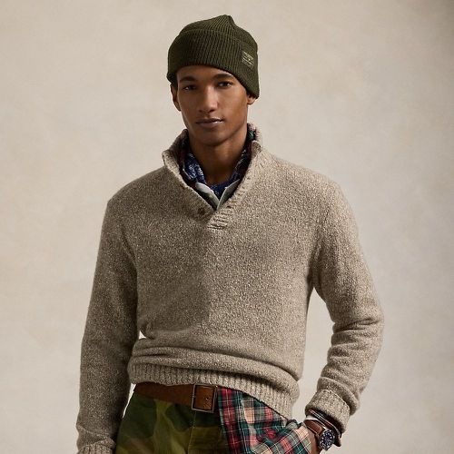 Speckled Wool-Blend Mockneck Jumper - Polo Ralph Lauren - Modalova