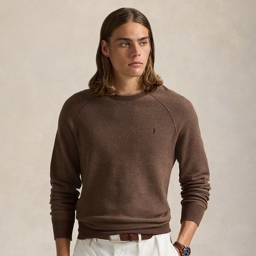 Textured Cotton Crewneck Jumper - Polo Ralph Lauren - Modalova