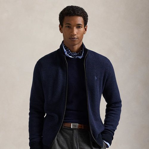 Textured Washable Wool Full-Zip Jumper - Polo Ralph Lauren - Modalova