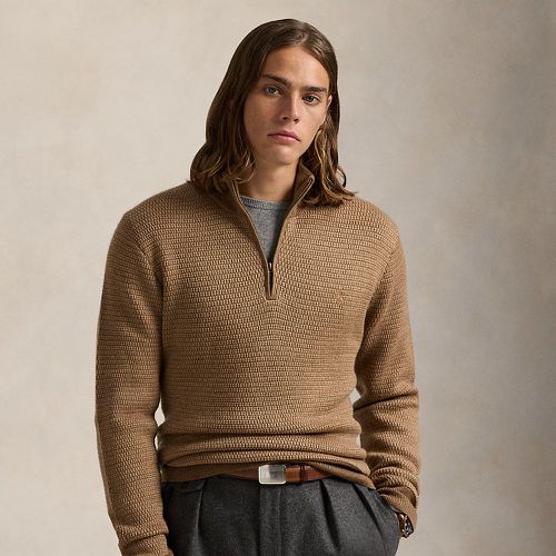 Washable Wool Quarter-Zip Jumper - Polo Ralph Lauren - Modalova