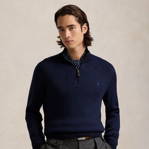 Washable Wool Quarter-Zip Jumper - Polo Ralph Lauren - Modalova