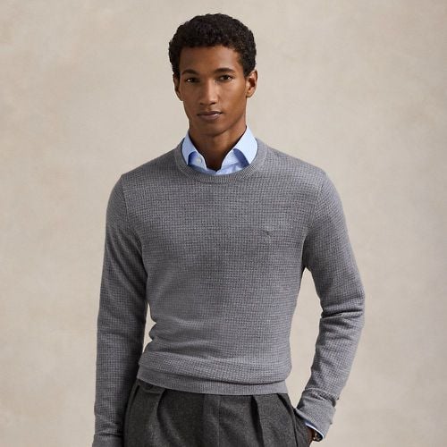 Houndstooth Washable Wool Jumper - Polo Ralph Lauren - Modalova