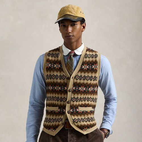 Fair Isle Wool Jumper Waistcoat - Polo Ralph Lauren - Modalova