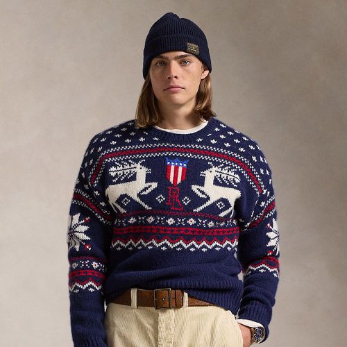 Reindeer-Patterned Wool Jumper - Polo Ralph Lauren - Modalova