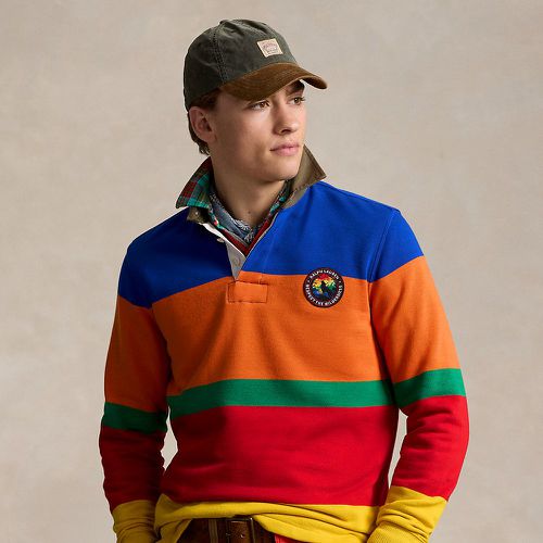 Classic Fit Striped Fleece Rugby Shirt - Polo Ralph Lauren - Modalova