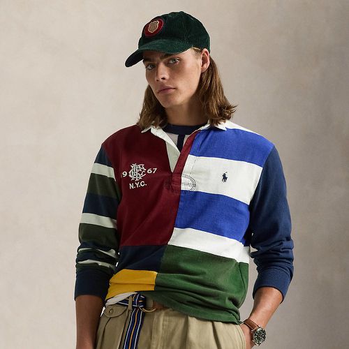 Classic Fit Patchwork Jersey Rugby Shirt - Polo Ralph Lauren - Modalova