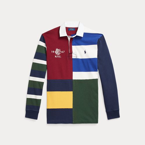 Classic Fit Patchwork Jersey Rugby Shirt - Polo Ralph Lauren - Modalova