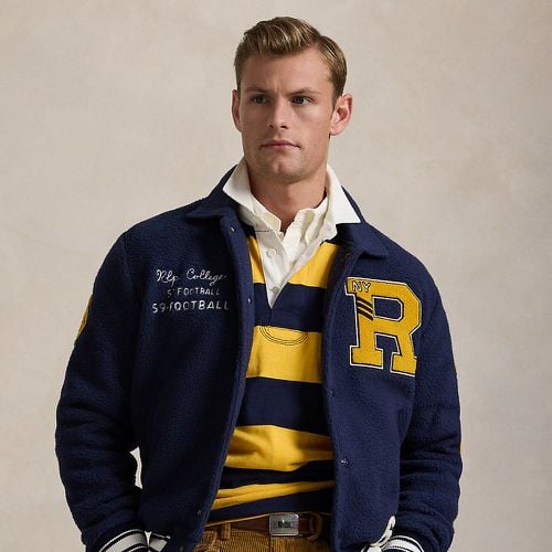 Pile Fleece Letterman Jacket - Polo Ralph Lauren - Modalova