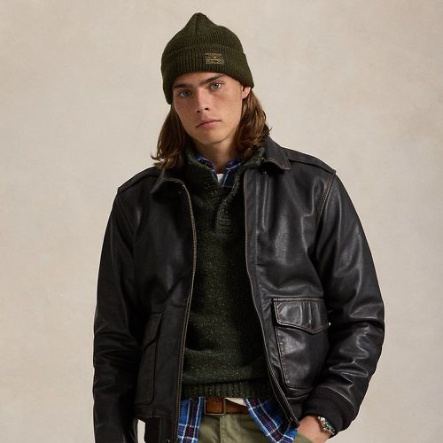 Leather Bomber Jacket - Polo Ralph Lauren - Modalova