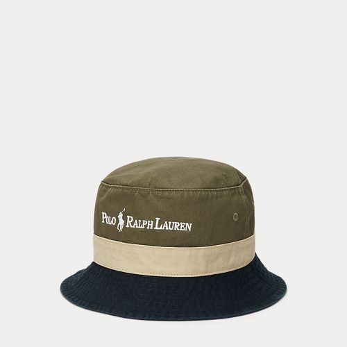 Colour-Blocked Twill Bucket Hat - Polo Ralph Lauren - Modalova