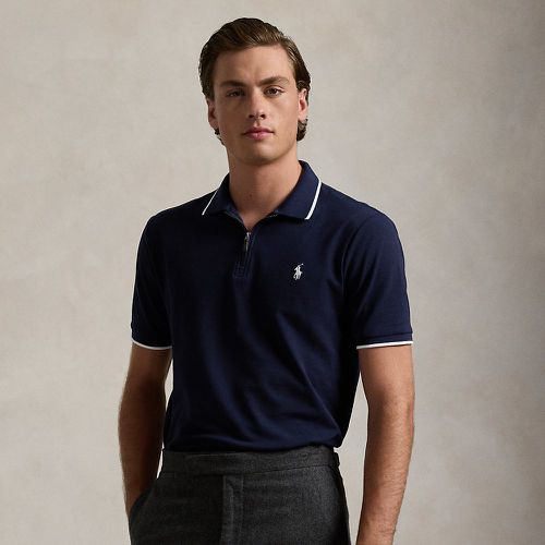 Classic Fit Stretch Mesh Zip Polo Shirt - Polo Ralph Lauren - Modalova