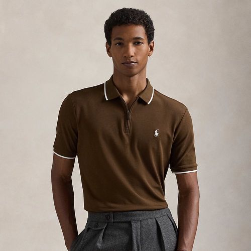 Classic Fit Stretch Mesh Zip Polo Shirt - Polo Ralph Lauren - Modalova