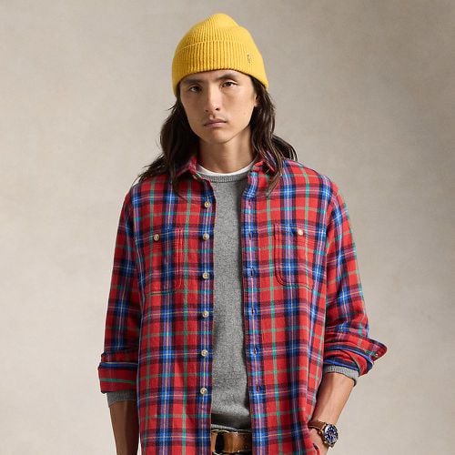 Classic Fit Plaid Oxford Workshirt - Polo Ralph Lauren - Modalova