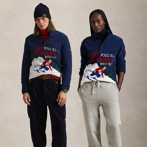 Skier-Print Brushed Fleece Pullover - Polo Ralph Lauren - Modalova