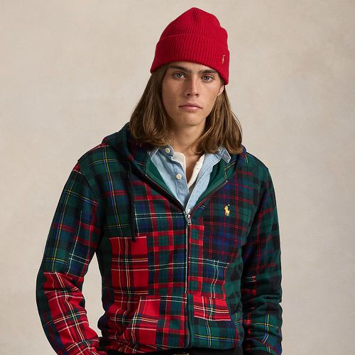 Plaid Patchwork-Print Fleece Hoodie - Polo Ralph Lauren - Modalova