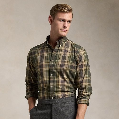 Custom Fit Plaid Stretch Poplin Shirt - Polo Ralph Lauren - Modalova