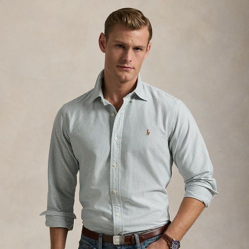 Custom Fit Striped Oxford Shirt - Polo Ralph Lauren - Modalova