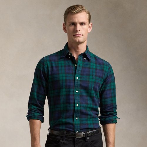 Custom Fit Plaid Brushed Oxford Shirt - Polo Ralph Lauren - Modalova