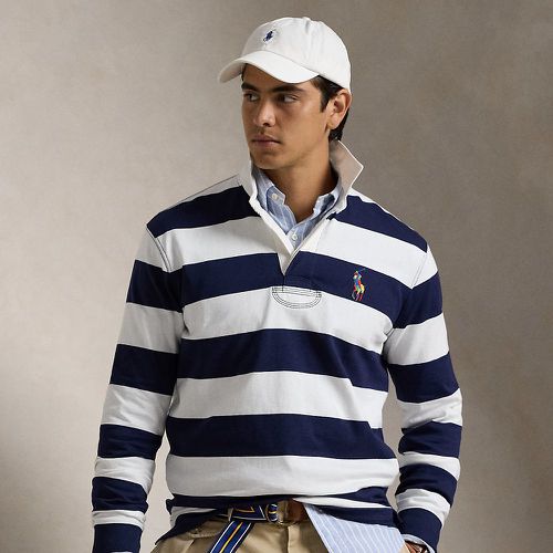 Classic Fit Striped Jersey Rugby Shirt - Polo Ralph Lauren - Modalova