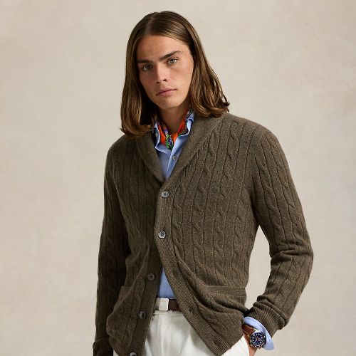 Cable-Knit Cashmere Shawl Cardigan - Polo Ralph Lauren - Modalova