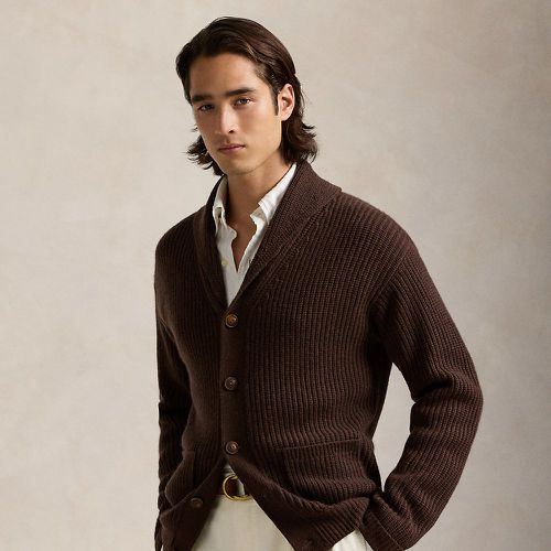 Textured Wool-Cashmere Shawl Cardigan - Polo Ralph Lauren - Modalova