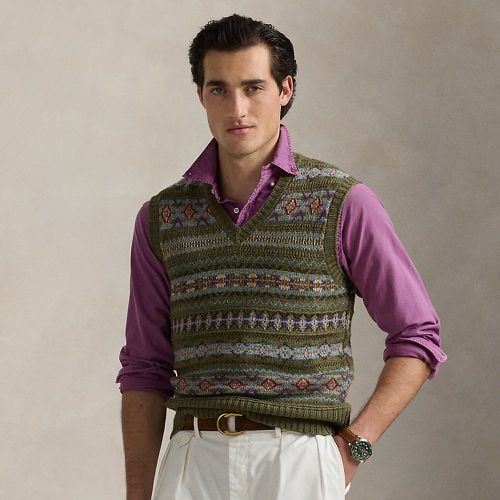 Fair Isle Linen-Blend Jumper Waistcoat - Polo Ralph Lauren - Modalova